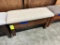 UPHOLSTERED MAPLE STORAGE BENCH 3FT