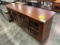 RUSTIC CHERRY TV STAND 72X18X33 MICHAELS CHERRY