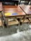 CHERRY AND MAPLE END TABLE 22X22X22 TWO TONE
