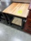 BR AND WORMY MAPLE END TABLE 22X22X25 ONYX/NATURAL
