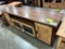 WALNUT AND WORMY MAPLE TV STAND 72X16X28 NATURAL