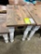 BARNWOOD CHAIRSIDE TABLE 24X15X24 ANTIQUE GRAY/WHITE PAINT