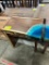 WALNUT END TABLE W EPOXY 24X16X25