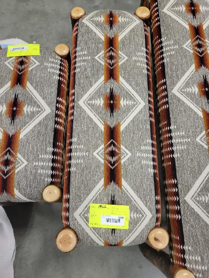 3FT HICKORY UPHOLSTERED BENCH