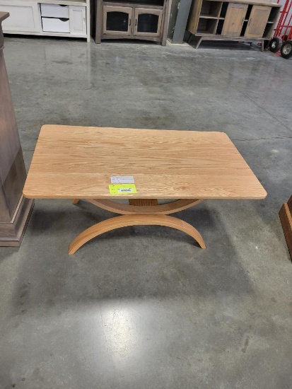 OAK BENT LEG COFFEE TABLE 24X42X19 NATURAL