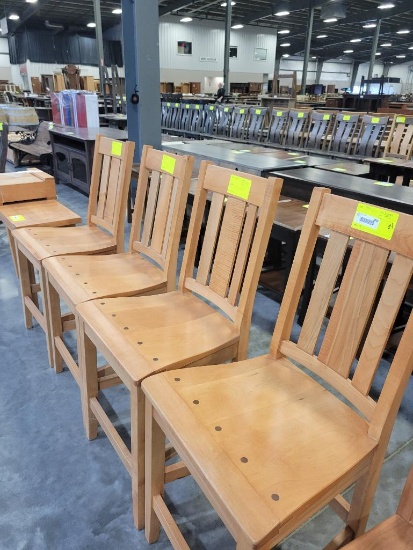 B MAPLE BAR CHAIRS 24IN