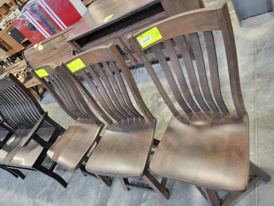 CHERRY SWIVEL SIDE CHAIRS WARM TOFFEE