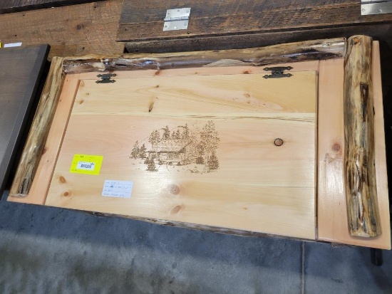 PINE CABIN BOX 45X22X19 NATURAL
