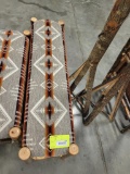 4FT HICKORY UPHOLSTERED BENCH