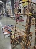 72IN HICKORY LADDER QUILT RACK