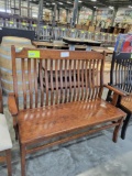 RUSTIC CHERRY DEACON'S BENCH 48 X 16 X 42