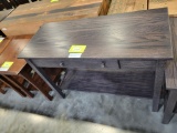 OAK SOFA TABLE 42X18X30 GUNSMOKE