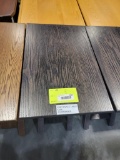 OAK END TABLE 14X22X25 GUNSMOKE