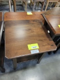 RUSTIC CHERRY END TABLE 22X22X25 CAPPUCCINO
