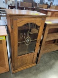SOLID OAK STEREO CABINET 23X17X47
