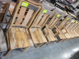 RECLAIMED OAK 2 SIDE CHAIRS 2 ARM CHAIRS