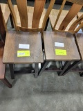 B MAPLE 24 IN BAR STOOLS BLACK WALNUT/ONYX