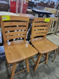 RUSTIC HICKORY 24 IN BAR CHAIRS