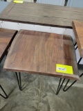 TEAKWOOD LIVE EDGE END TABLE 22X18X24