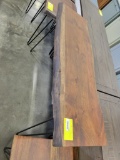 TEAKWOOD LIVE EDGE SOFA TABLE 50X18X31