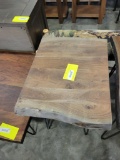 TEAKWOOD LIVE EDGE END TABLE 18X23X24