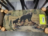 HICKORY UPHOLSTERED TAPESTRY 23 IN BENCH