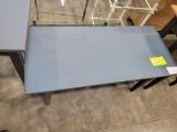 POPLAR COFFEE TABLE 18X40X19 PAINTED SARATOGA BLUE