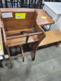 HICKORY HIGH CHAIR 32X16X18