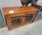 OAK LOW TV STAND 46X17X29
