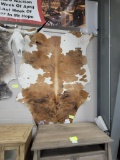 BRAZILIAN COWHIDE RUG TRI COLOR EXOTIC 93X80