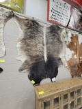 BRAZILIAN GRAY BRINDLE COWHIDE RUG 87X84