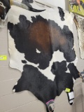 BRAZILIAN TRI COLOR COWHIDE RUG 82X80