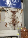 BRAZILIAN COWHIDE RUG BROWN AND WHITE 91X84