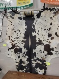 BRAZILIAN BLACK AND WHITE COWHIDE RUG 96X83
