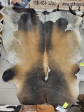 BRAZILIAN COWHIDE RUG BROWN AND WHITE 101X88
