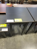 POPLAR COUNTRY END TABLE 18X18X27 PAINTED BLACK