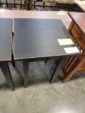 POPLAR COUNTRY END TABLE 18X18X27 PAINTED BLACK