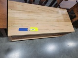 WORMY MAPLE COFFEE TABLE 48X22X19 NATURAL