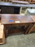OAK SOFA TABLE 36X14X30 ASBURY BROWN