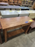OAK MISSION SOFA TABLE 42X16X30 MEDIUM