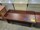 OAK COFFEE TABLE 48X22X19 RICH TOBACCO