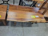 WALNUT LIVE EDGE COFFEE TABLE 22X39X18 NATURAL