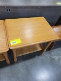 OAK END TABLE 26X20X24