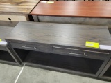OAK SOFA TABLE 48X16X27