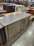 OAK SERVER 56X20X29 SMOKE