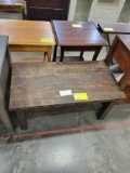 WORMY MAPLE COFFEE TABLE 38X20X18