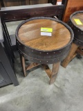 QSWO BARREL END TABLE 21X26 PROVINCIAL