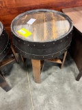 QSWO BARREL END TABLE 21X26 PROVINCIAL