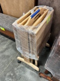 HICKORY TV TRAYS SET OF 4 NATURAL