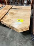 MAPLE COFFEE TABLE W EPOXY 32X22X18